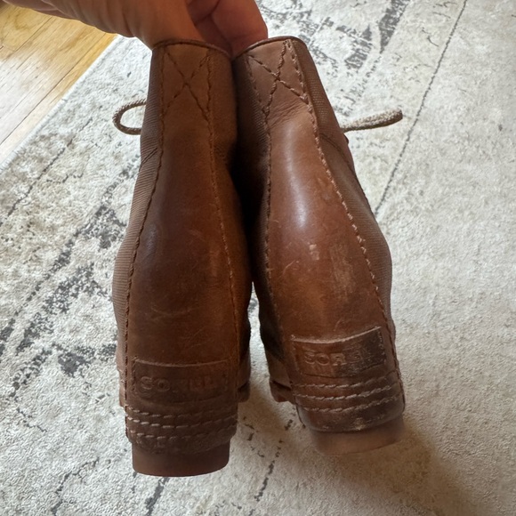 Sorel Joan of Arctic brown lace up PDX wedge - Picture 3 of 6